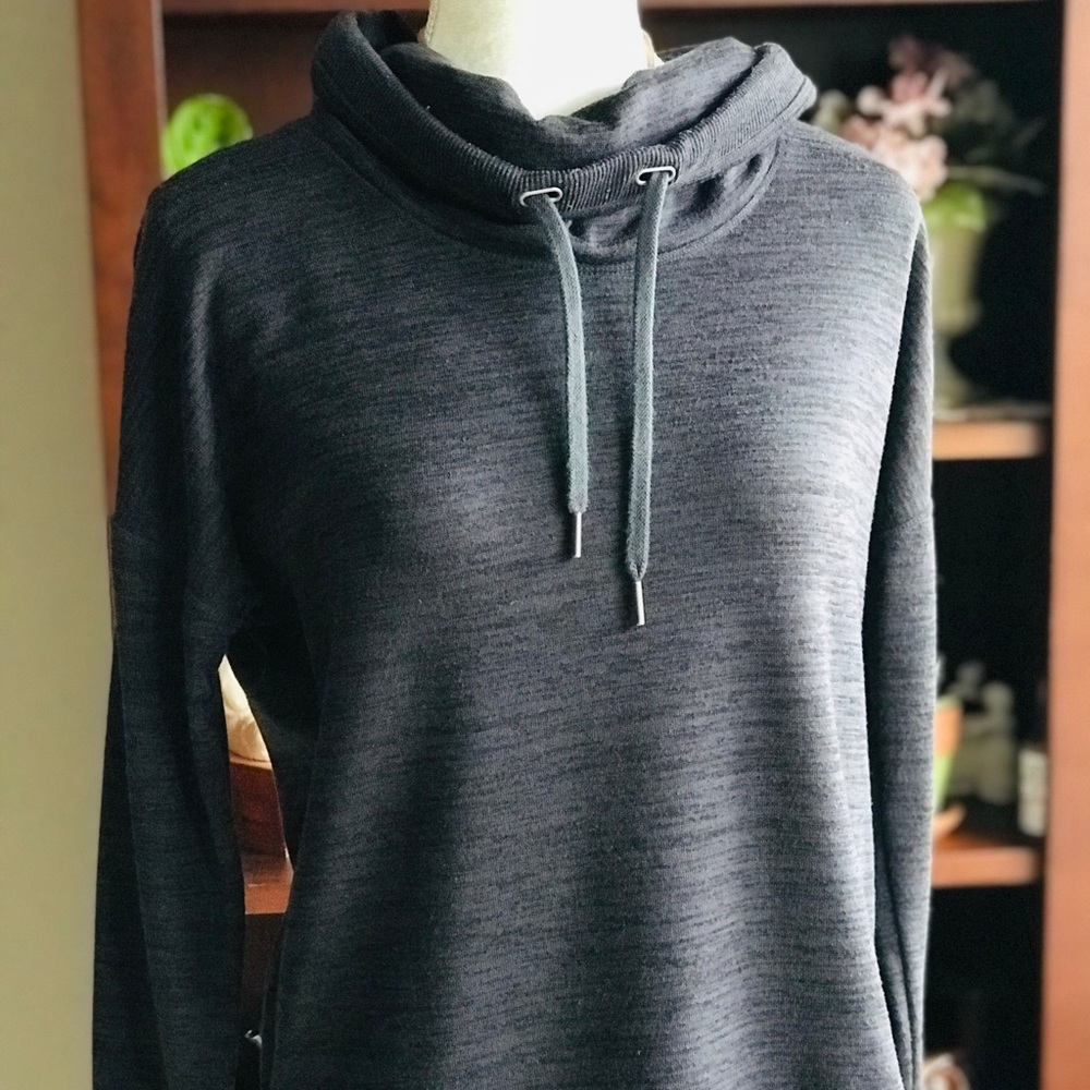 Athleta Blissful Cowl Neck Blissful Pullover Sweatshirt Hoodie Small